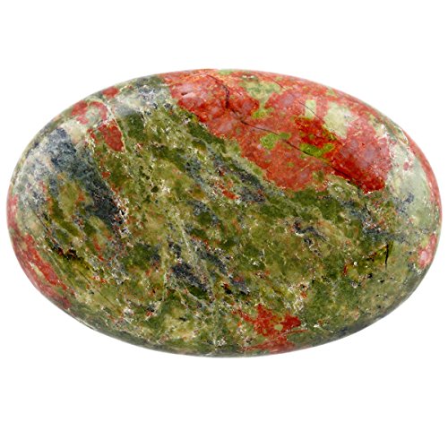 Mookaitedecor Unakite Pocket Palm Stone Worry Stones Therapy Crystal Healing Gemstone Oval Shape #TOP1