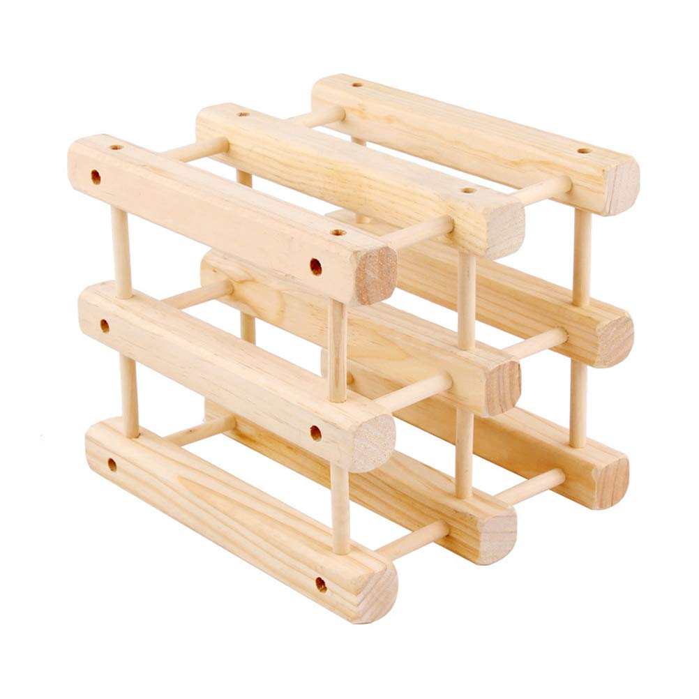 Range-bouteilles bois massif horizontal cuisine organisateur vin stable