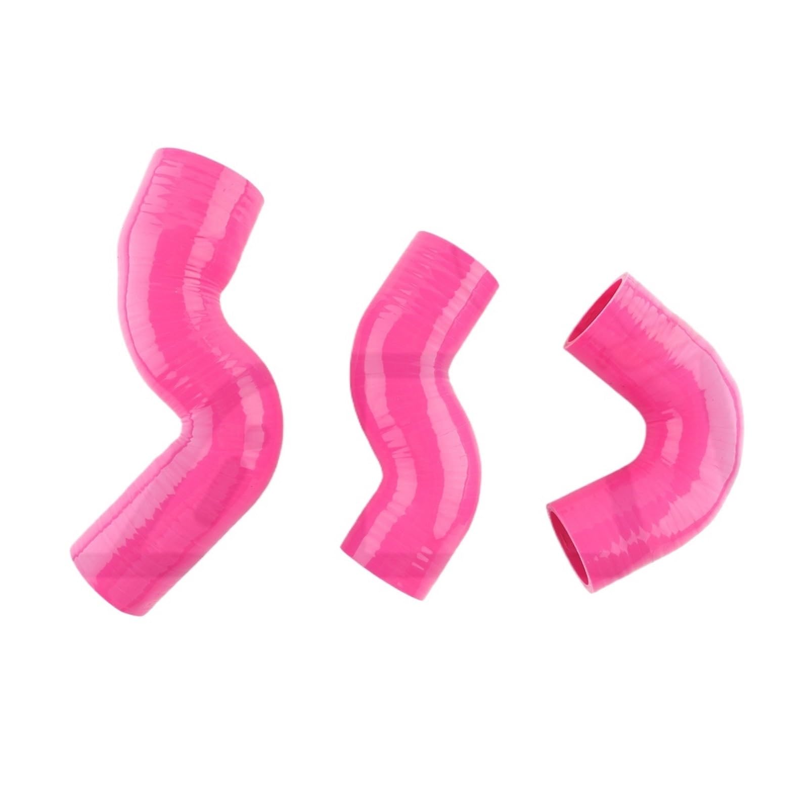 intercooler Turbo Hose Pipe Car Silicone Turbo Intercooler Hose Parts 4PLY fit for Land Rover Defender TD5 1998-2016 3PCS Car Air Intake Hose(Rose)