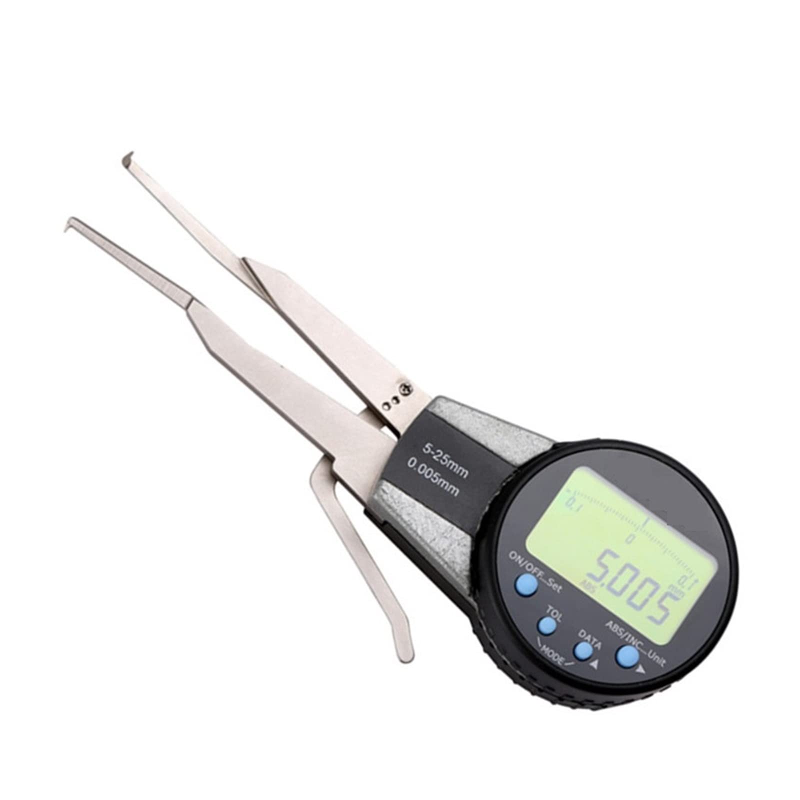 Gqnblvhzupdm One Color Digital Micrometer, Digital Inside Caliper 5-25Mm/0.005Mm Electronic Gauge With Rotatable Dial Measuring Bore Groove Absolute Measurement Micrometer