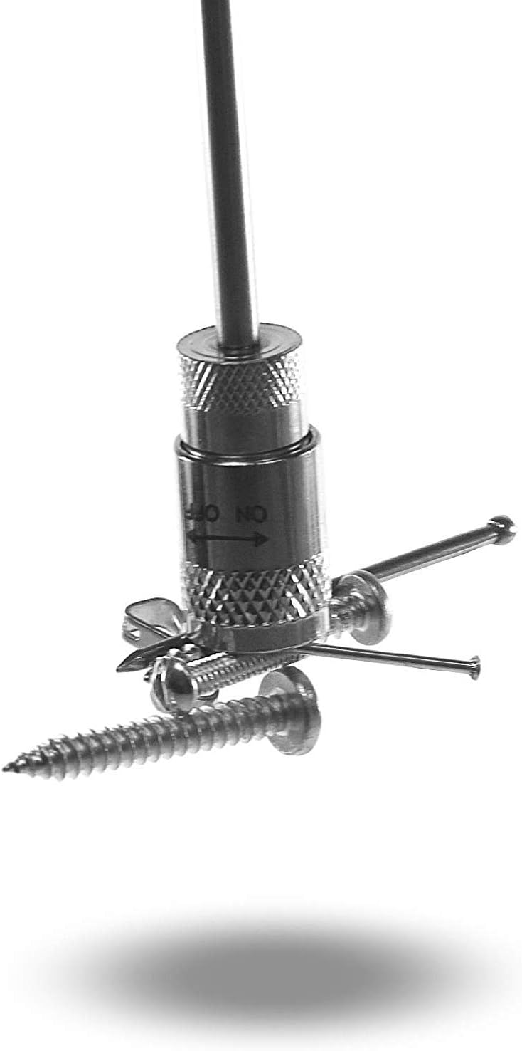 Monarchy Solutions Magnetic Pickup Tool - LED Light Telescoping Handle Pick up Magnet with 8 Lb Lift Capacity by magnetic sweepers tool (Two Pack) - - 