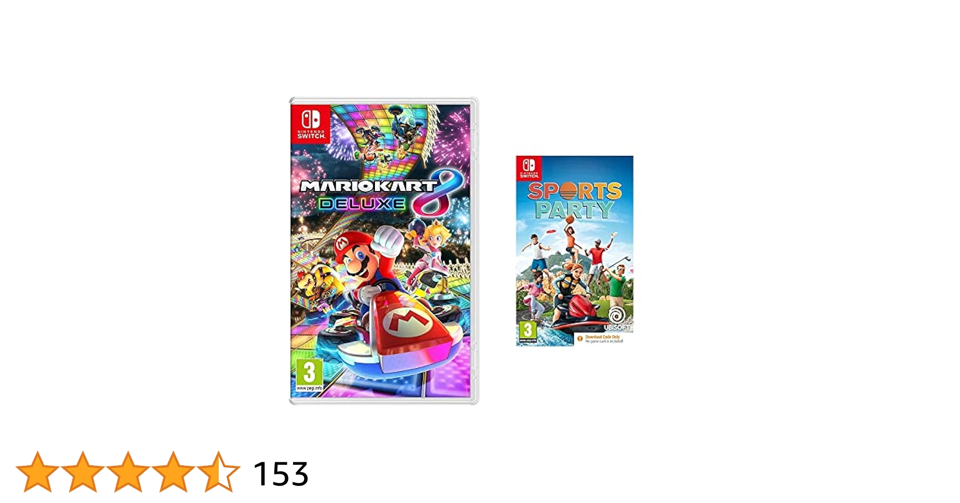 Mario Kart 8 Deluxe (Nintendo Switch) + Sports Party (Code