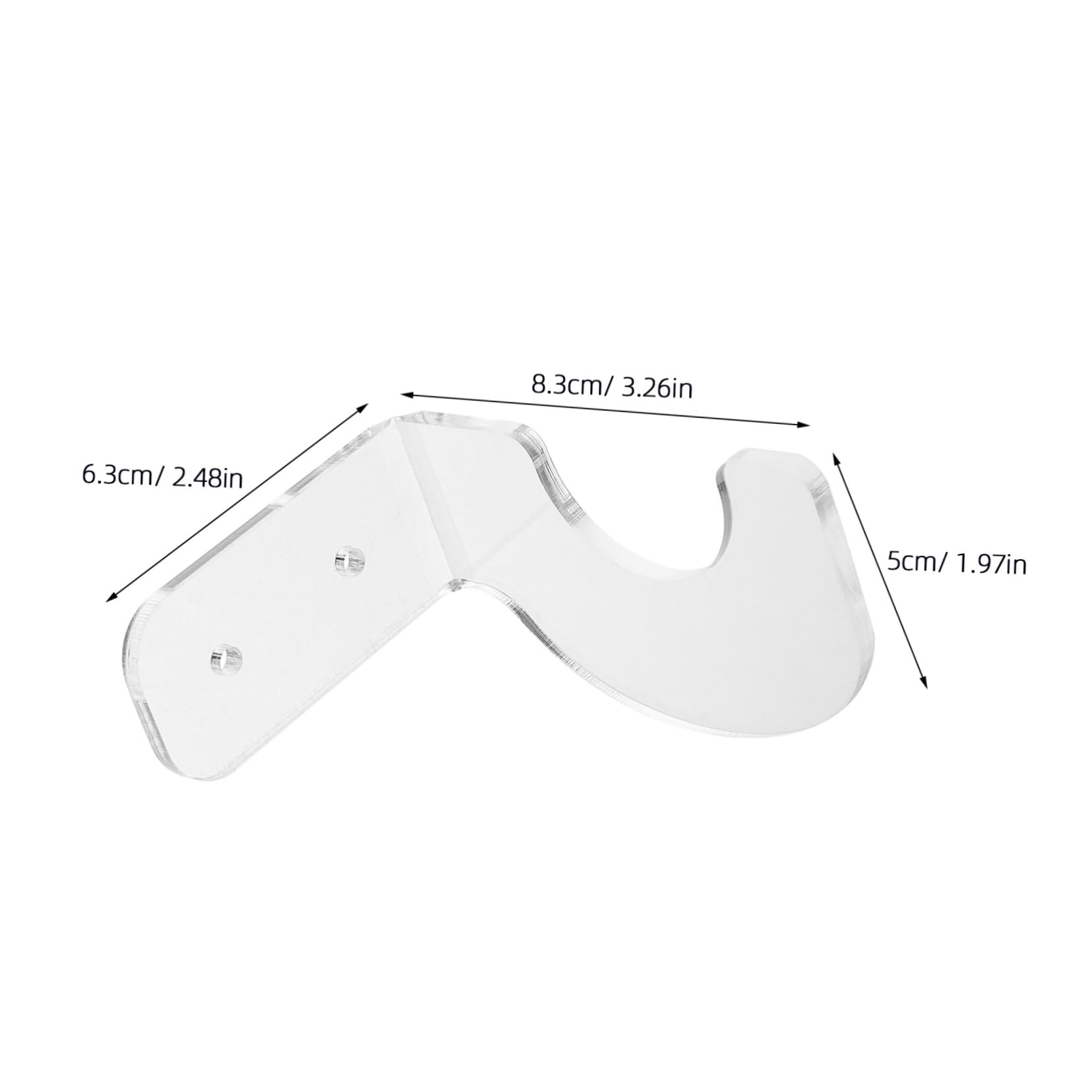 HANABASS Efficient Bat Storage Acrylic Baseball Bat Wall Bracket for Sports Gear