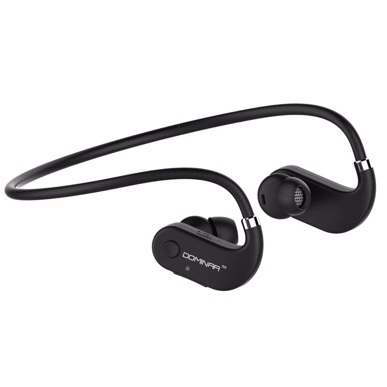 (Refurbished) DOMINAR D-07 Wireless In-Ear Bluetooth 4.1 Hands Free Headset with Mic(Black)