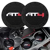 Car Cup Holder Coaster for GMC AT4 Series Recessed Silicone Non Slip Car Interior Accessories Car Coaster 2PC Black