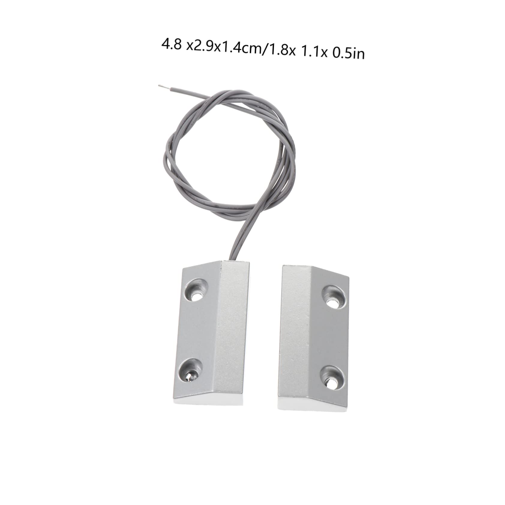 Uonlytech 3sets Allarme Magnetico Per Porte e Finestre Lega Di Zinco Sensore Per Porte Avvolgenti Con Funzione Di Allerta Per Garage e Negozi Installazione Facile e Sicura