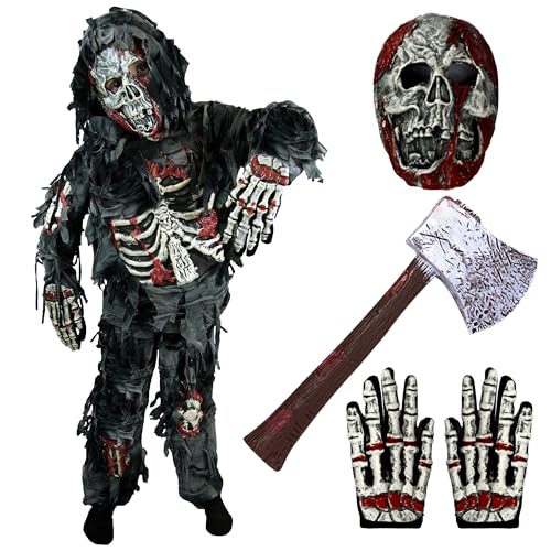 Spooktacular Creations Zombie Costume for Kids, Scary Halloween Boys Zombie Costume for Halloween