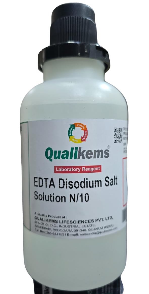QUALIKEMS EDTA Disodium Salt Solution N/10 (500ML) (Lab use Only) (B0D92M4MMG) Amazon Price History, Amazon Price Tracker