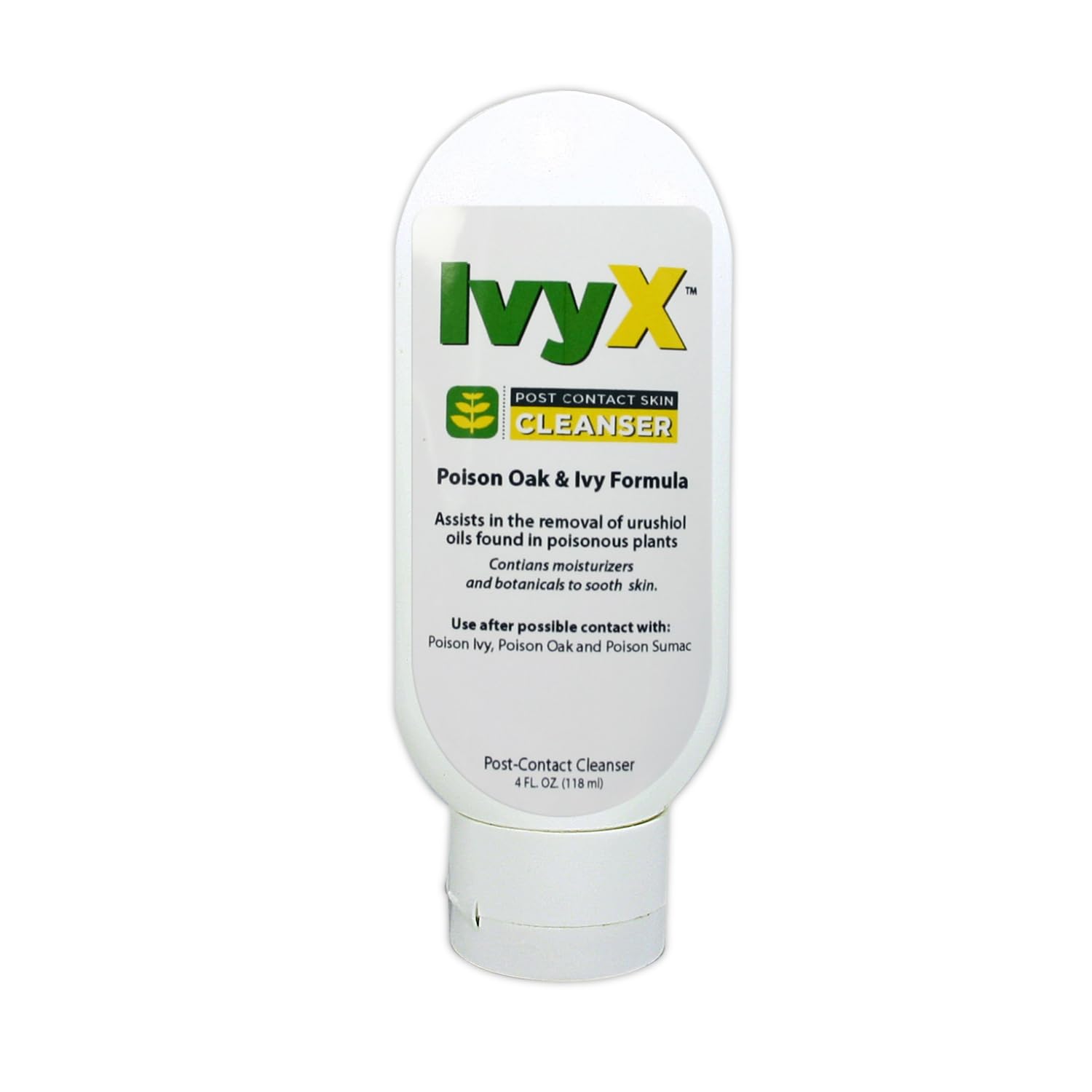 CoreTex Ivy X Post-Contact Poison Ivy Cleanser Lotion - 4oz Tottle of USA-Made Treatment Lotion to Remove Itchy Rashes - Also Works on Poison Oak & Sumac Oils