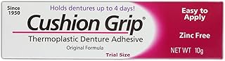 Thermoplastic Denture Adhesive, 0.35 oz (Travel Size) | Refits and Tightens Loose Dentures for Up to 4 Days | Non-Glue, Zinc-Free, Waterproof Formula, Acts Like a Soft Reliner