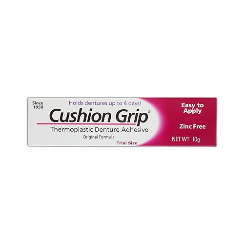 Cushion Grip Tubo de prueba de 035oz un termoplástico suave y flexible para reajustar y apretar las dentaduras