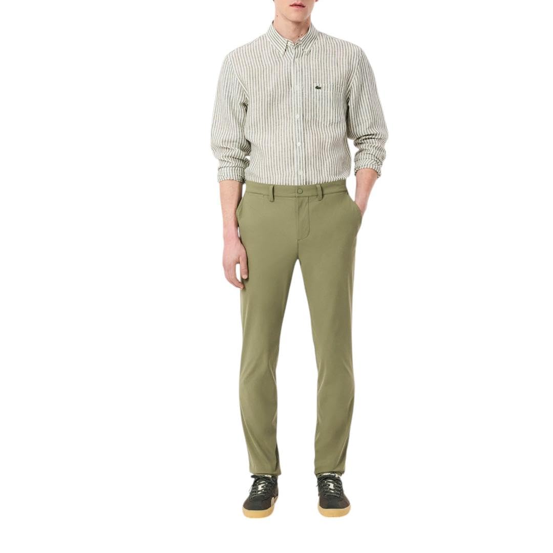 Lacoste Mens Core Collection Slim Fit Solid Trousers