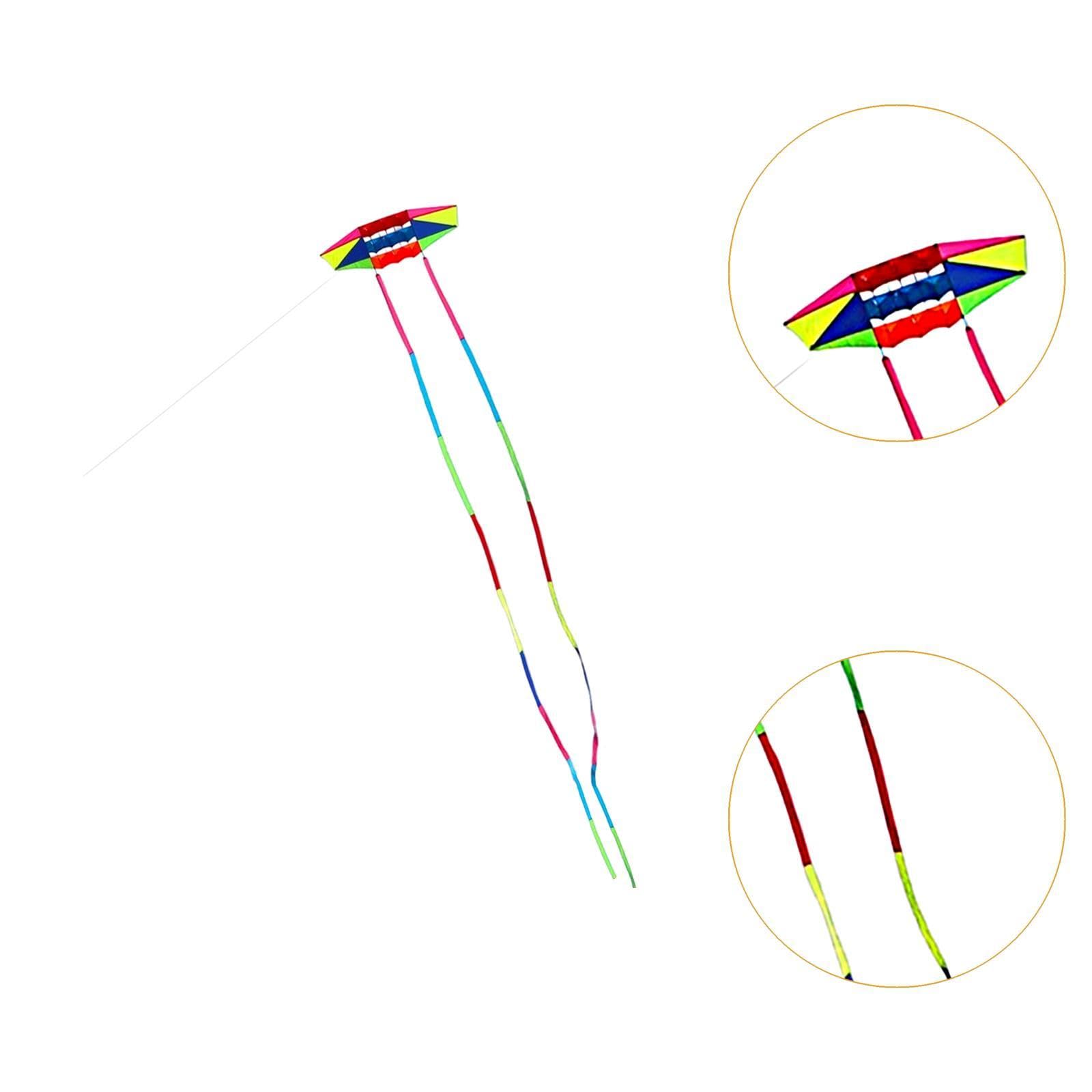 Cometa Colorida para Niños Y Adultos, Juguete Volador Grande para Jardín, Patio Trasero Y Pradera.