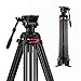 Andoer Supporto di Treppiede in lega di alluminio testa ciotola Fluido Idraulico panoramico a 360° a forma di ferro cavallo altezza 10 kg di capacità di carico per videocamere CANON NIKON SONY DSLR