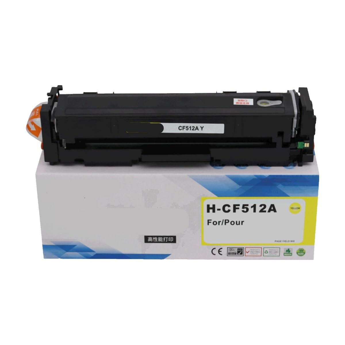 Cartuchos de tóner CF530A y 204A amarillo para renovación de consumibles 2