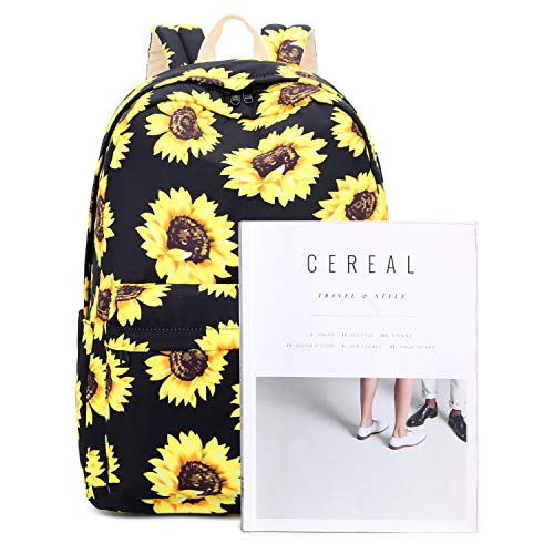 Flymei Sunflower Backpack For Girls, Cute Backpack For Women, Lightweight 15.6'' School Backpack With Crossbody Purse & Pencil Bag, Floral Backpack For Women, Sunflower Bookbags For Teen Girls #TOP5