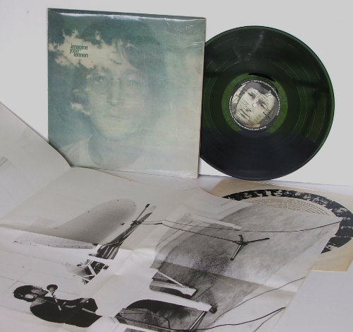 JOHN LENNON , imagine With inner lyric sleeve and poster. 'PORKY, PECKO' matrix. First UK pressing 1971. Apple.
