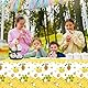 4 Pack Bee Tablecloth Happy Bee Day Tablecloths Rectangle Honey Bees Bumble Table Cover Bee Theme Party Tablecloth for Bee Baby Shower Bee Birthday Party Decorations 51 x 86 Inch