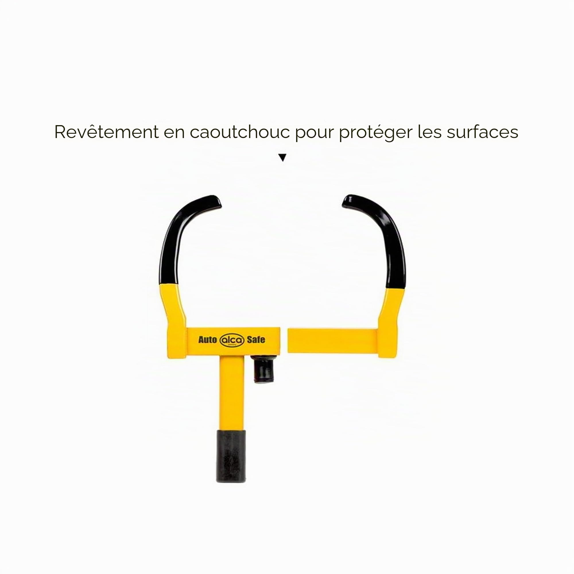 Sabot de roue extensible pour Ducato Crafter autocaravane camping-car robuste avec protection antivol 2 clés Alca Allemagne A306000 Jaune