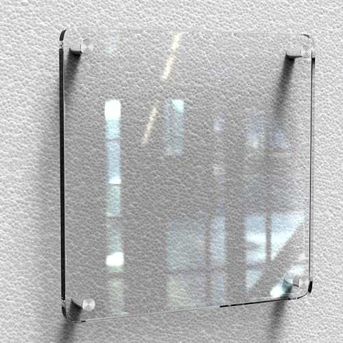 Image of Pelopy 12 Pcs Sign Standoff Screws Advertising Screws Stainless Steel Wall Standoff Mounts Glass Acrylic Nail (1 x 2 Inch)