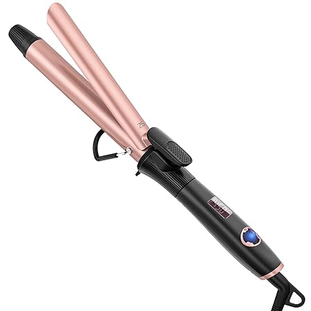 1 Inch Curling Iron Curling Wand Hair Curler with Ceramic Coating Barrel,Professional Curling Wand Instant Heat up to 450?F,Dual Voltage