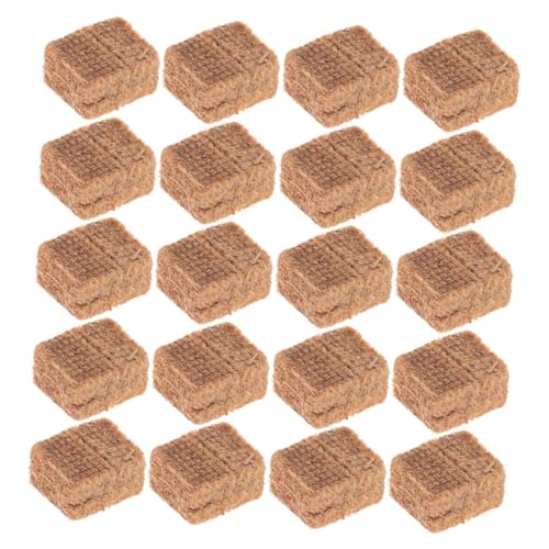 BESPORTBLE Charcoal Blocks 20 Pack Firelighters for Grills BBQ Fire Pit Camping Firewood Ignition Burn Safe Material