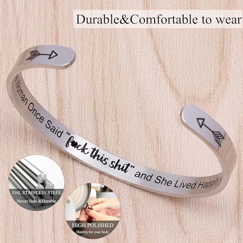 Btysun Bracelets for Women Mothers Day Bracelet Gifts from Daughter Inspirational Gifts for Women Graduation Gifts for Her Motivational Birthday Cuff Bangle Friendship Personalized Mantra Jewelry…