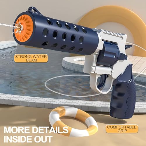Image of Water Gun Toy with Automatic Water Absorption Function 25Ft Range | Self-Filling |High Pressure Mechanism Ideal Outdoor Toy for Pool & Beach Fun (Style 3)