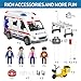 TEMI Ambulance Toy for Kids 3 4 5 6 7 8 Years Old Friction Powered Truck with Light and Sound Emergency Vehicle Toy for Boys Girls Gifts for Age 3-12 Boys Girls