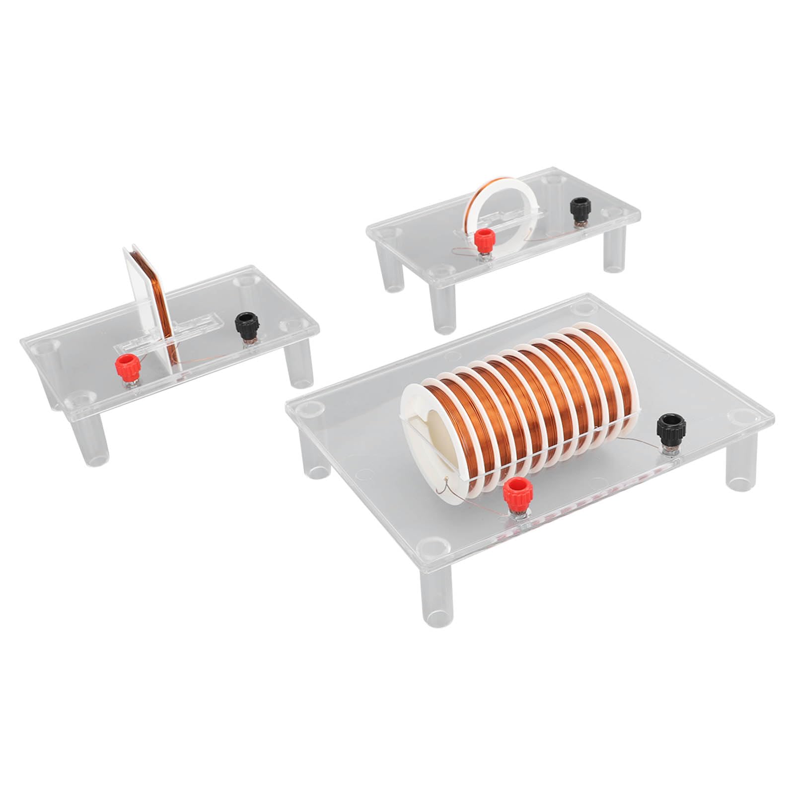 Respicefinem Multifunctional Good Toughness 19. 0×16. 0×15. Current Magnetic Field Demonstrator Solenoid Coil Distribution Equipment Physics Teaching Instrument Clear and