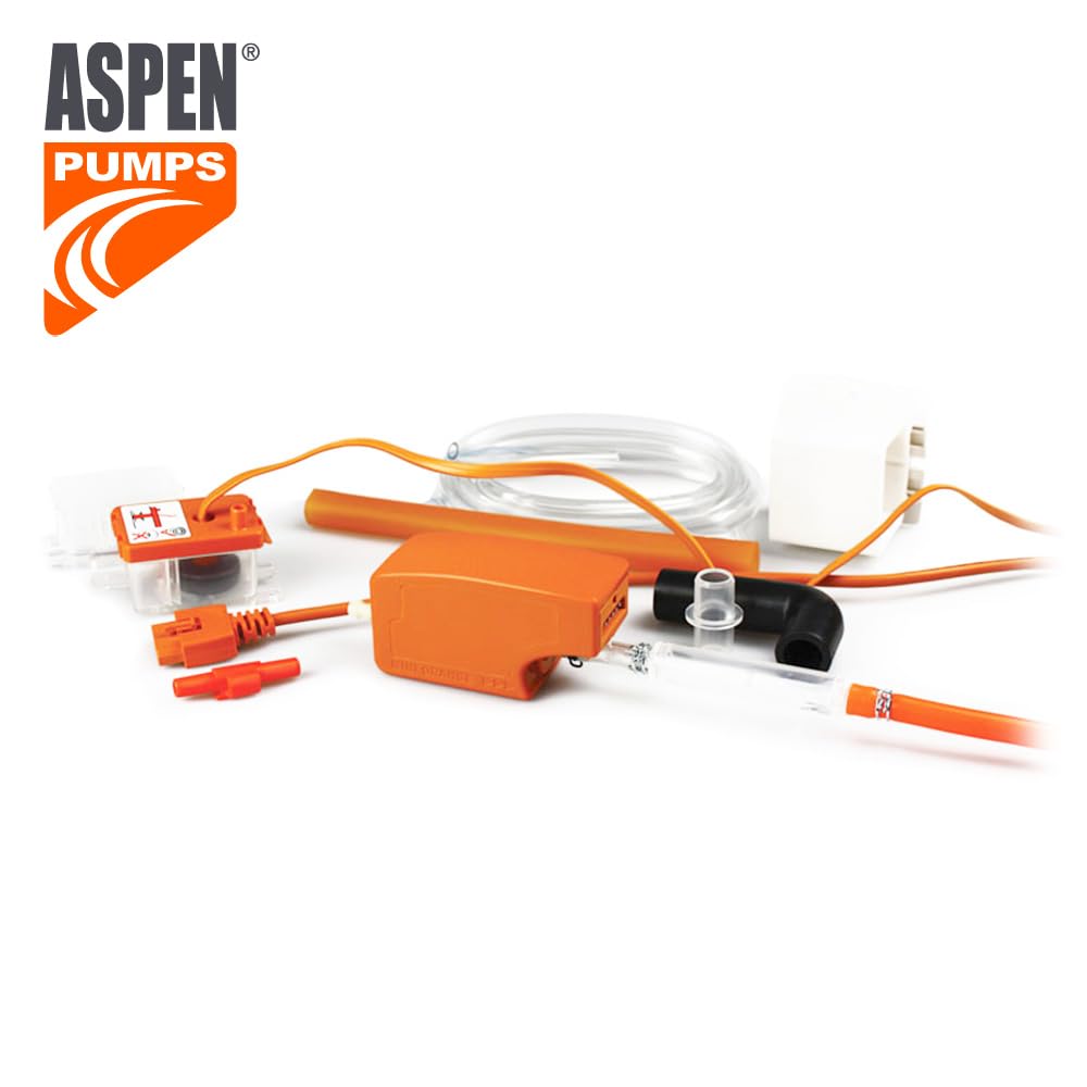 Aspen Pumps Silent+ Mini Orange FP3313 Kondensatpumpe, 12 L/h, 19 dB, Förderhöhe 10 m