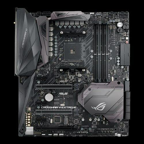 ASUS ROG Crosshair VI Extreme AMD Ryzen AM4 DDR4 M.2 USB 3.1 EATX X370 Motherboard with onboard 802.11AC WiFi and Aura Sync RGB 
