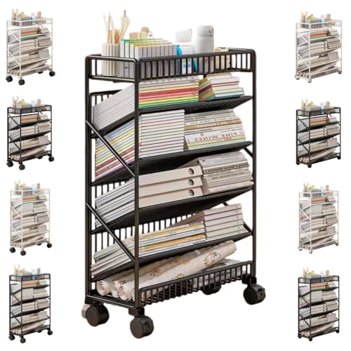 ShineLuxe�{�I ���ޒI �G�����b�N �t�@�C�����S�� �u�b�N�V�F���t �L���X�^�[�t�� �f�X�N�� ��e�� �ړ��� �K�i�� �L���X�^�[�t�� (�t�F���X�t��6�w��,�ԗ֕t���̃|�[�^�u���o�[�W����)