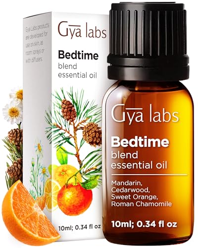 Gya Labs Bedtime Essential Oil Blend for Diffuser- 100% Pure Natural Aromatherapy Bedtime Oil for Sleep Calming & Relaxing (10ml)
