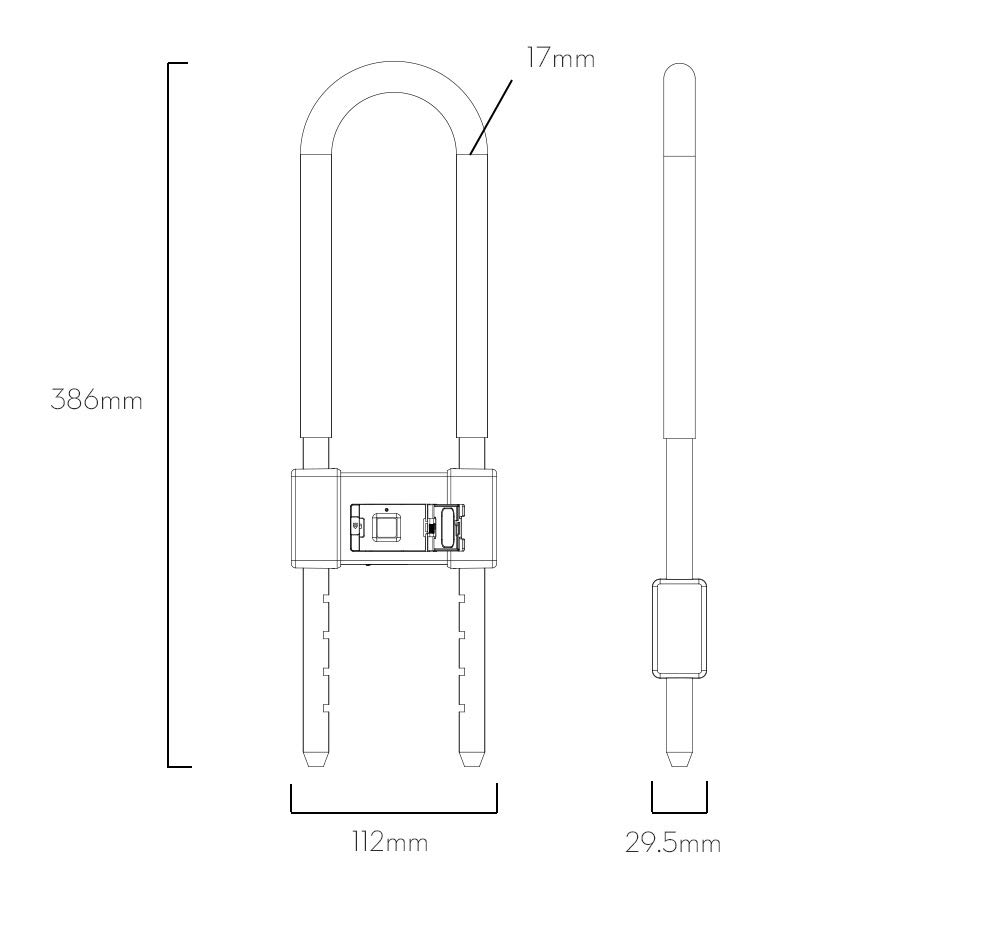Cerraduras de herrajes para Puertas Inteligente de Recarga USB de Huellas Dactilares U Bloqueo Gabinete Impermeable IP65 antirrobo de candado de Seguridad de la Puerta de Bloqueo del Tronco