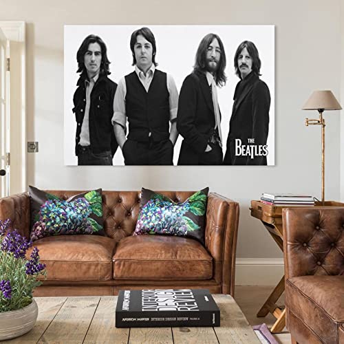 The Beatles – Poster décoratif sur toile – Noir et blanc – Décoration murale – Pour chambre à coucher familiale – 40 x… - Les Beatles, Paul McCartney, John Lennon, RIngo Starr, George Harrison The Beatles - Poster décoratif sur toile - Noir et blanc - Décoration murale - Pour chambre à coucher familiale - 40 x… – Image 6