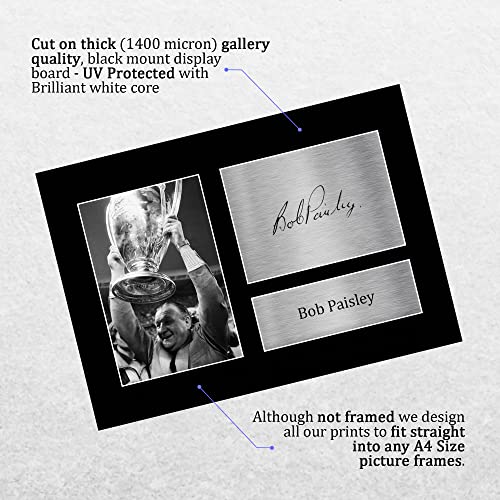 HWC Trading A4 Bob Paisley Liverpool Gifts Printed Signed Autograph Picture for Football Fans and Supporters - Image 3