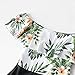 IFFEI Mommy and Me Swimsuit One Piece Palm Leaves Printed Family Matching Swimwear Women L