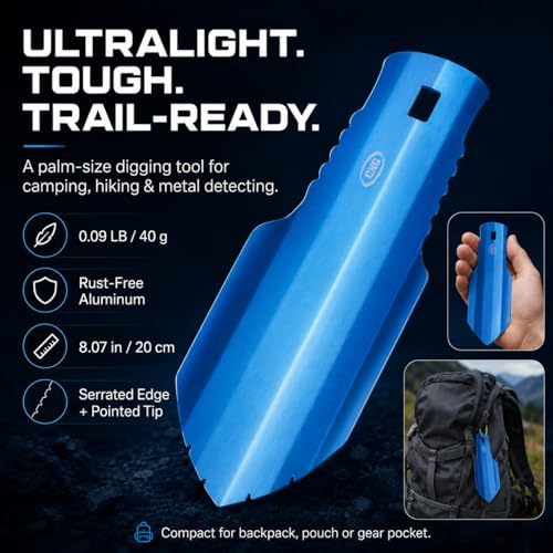 Palita Ultraligera de Aluminio para Camping Azul miniatura 6