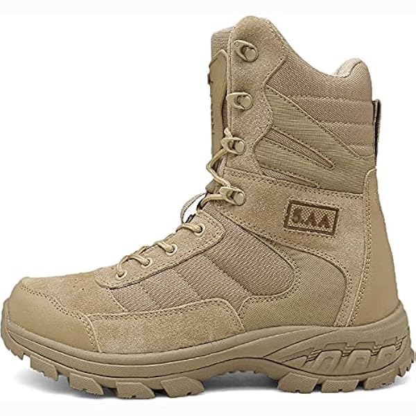 hongrenamz Herr vattentäta vandringskängor lätta campingstövlar militär taktiska stövlar arbete stövel sand-EU43/US9