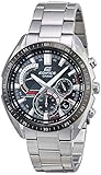 Casio Men's Edifice Quartz Stainless Steel Strap, Silver, 22 Casual Watch (Model: EFR-570DB-1AVCR)