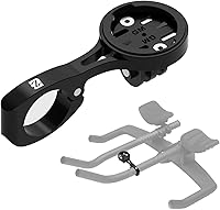 Vista 8 de Soporte para computadora de bicicleta para Garmin, barras Aero Bar, soporte de computadora GPS, tamaño compatible con manillar de 0.874 in y 0.882