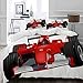 Produktbild MIGAGA Bettwäsche-Set, Mikrofaser,Formel-Rennwagen mit dem Driver Automobile Motorized Sports Theme Strong Engine,1 Bettbezug 135 x 200cm+ 2 Kopfkissenbezug 80x80cm