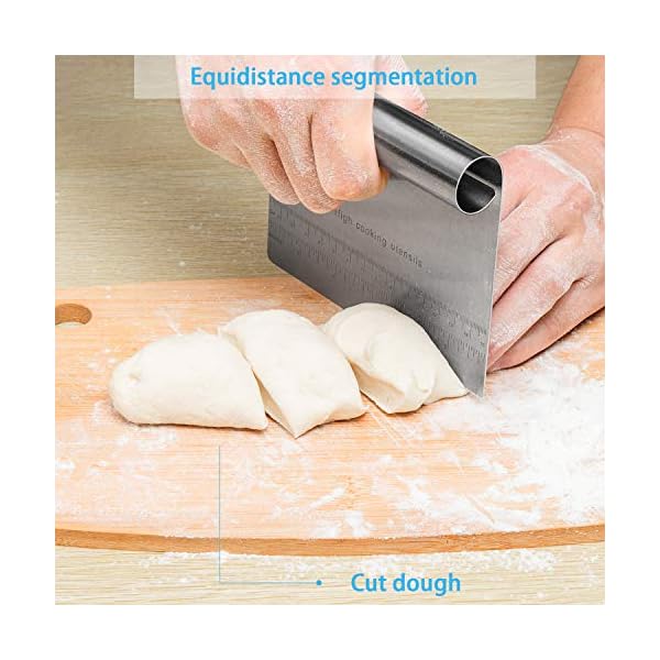 Pro Dough Pastry Scraper/Cutter/Chopper Stainless Steel Mirror Polished
