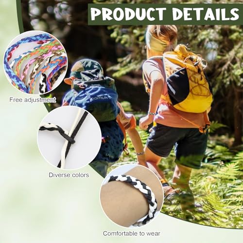 Mückenschutz Armband Set,12 Stück Mückenarmband, DEET-freie Haut, wasserdicht, weich und leicht, Männer und Frauen innen und außen,Urlaub Klassenfahrt Summer Must Haves