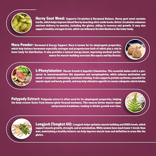 bbl xxl for women  weight gainer for women to grow thicker booty amp enhance curves  helps naturally curve amp shape body  grow rounder wider amp thicker glutes for fast results - 60 capsules