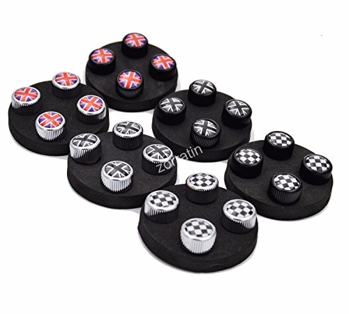4 x Zorratin Union Jack Ventilkappen