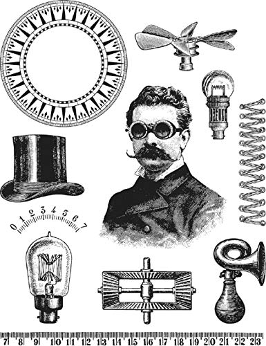 Art Gone Wild The Professor, gris, rojo, grande