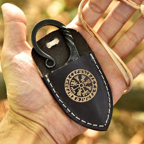 Celtic Hand-Forged Knife – Carbon Steel Blade...