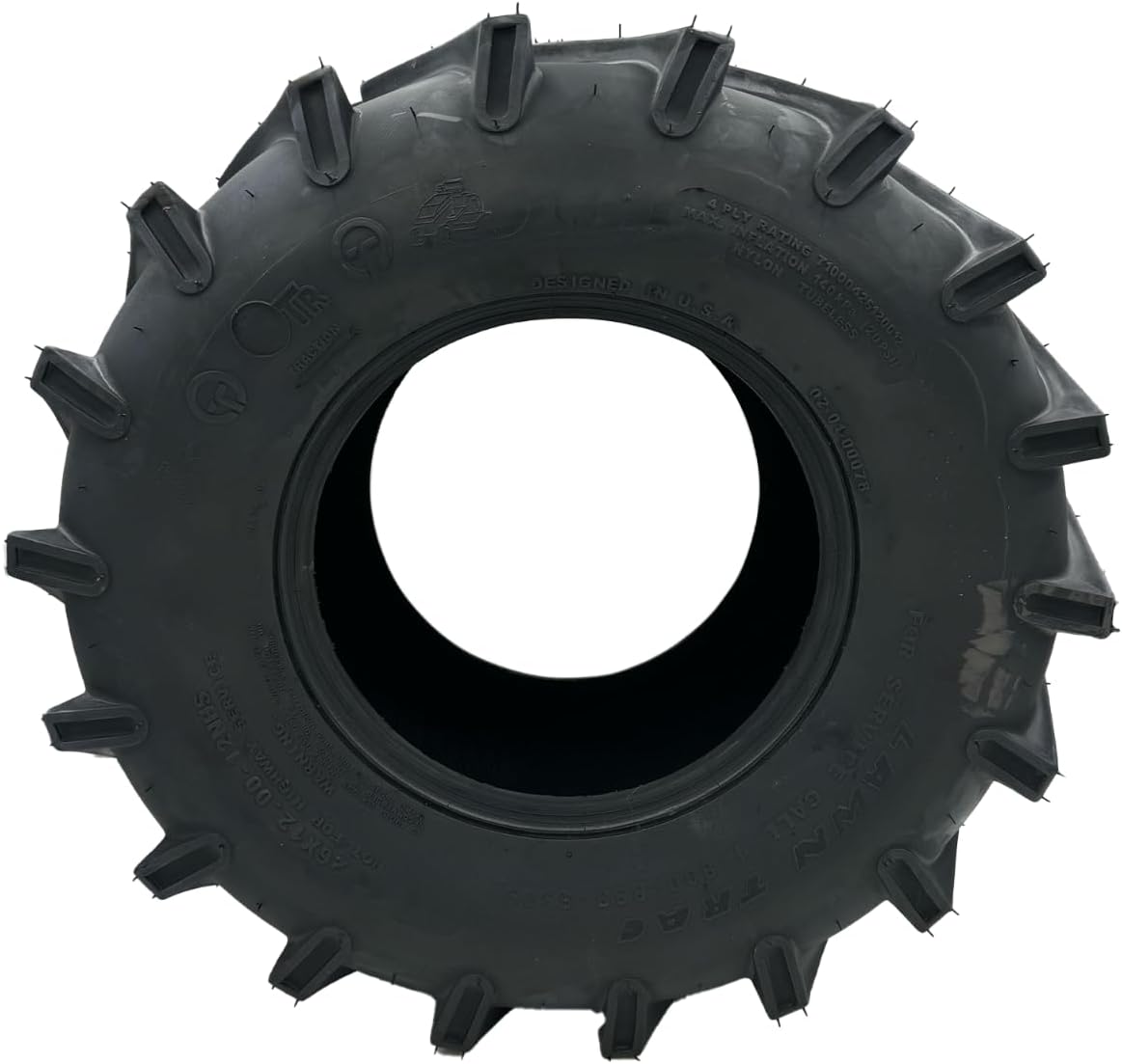 Set of 2-26x12.00-12 4Ply Lawn Trac Tire, Compatible with SCAG 485604 and More